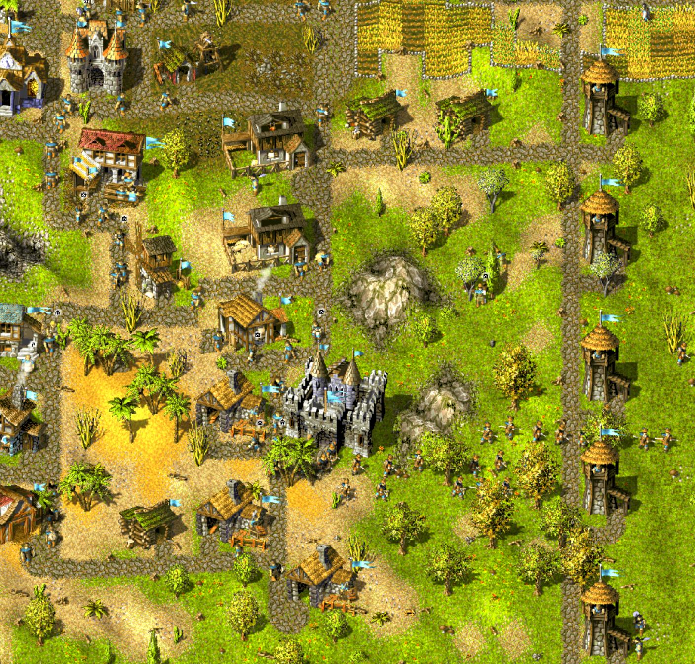 Knights and Merchants gameplay screenshot